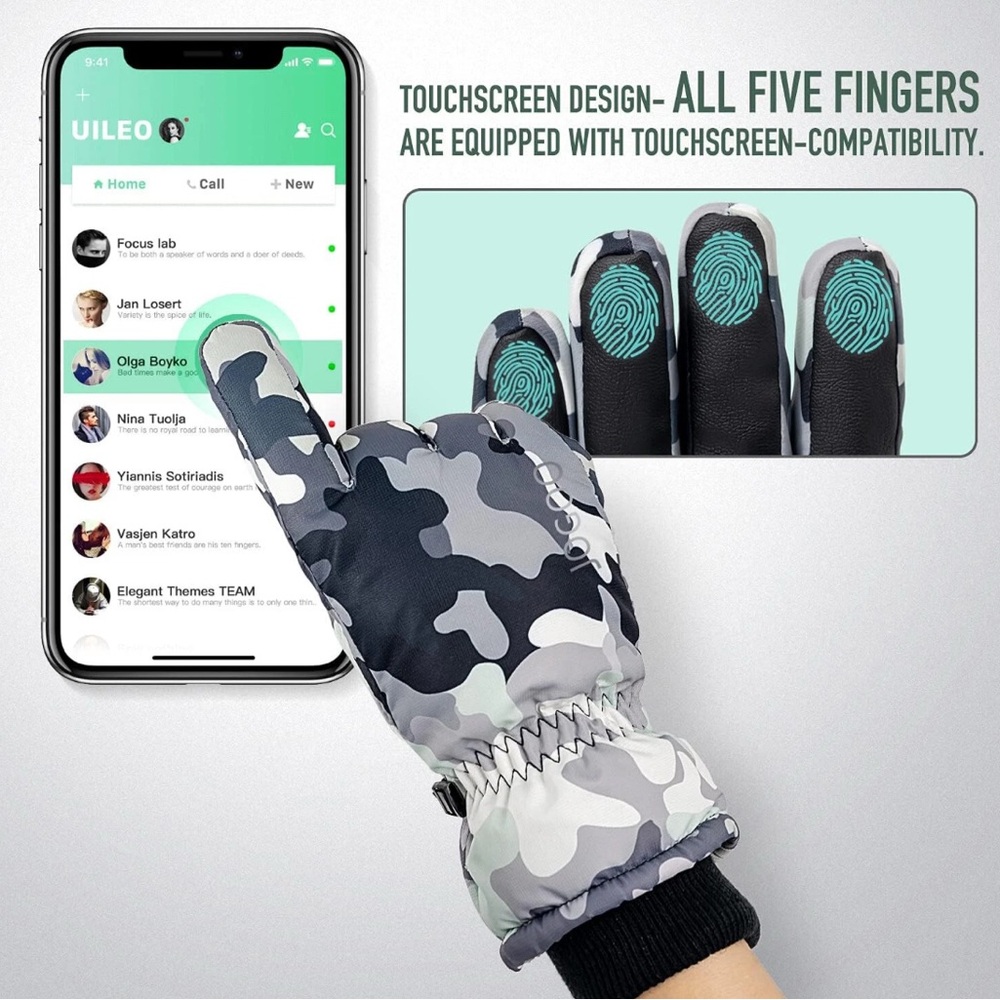 Jogoo Camo Ski GLOVES SIZE XL unisex